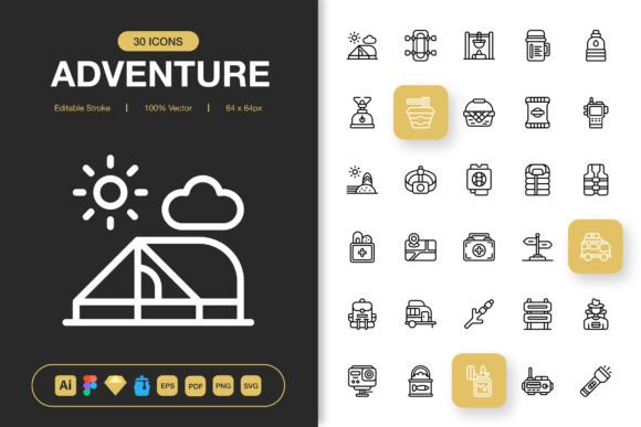 Adventure Icons: Graphics for Real Business