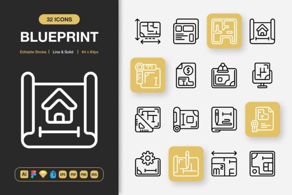 Blueprint Icons: Graphics for Creative Crafters