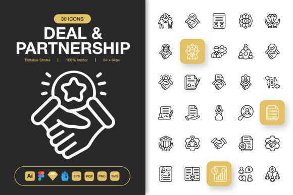 Deal and Partnership Icons