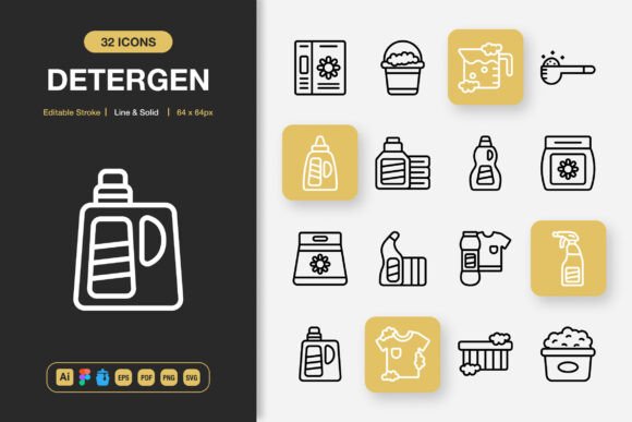 Detergen Icons: Graphics for Real Business