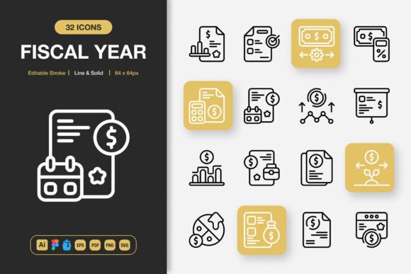Fiscal Year Icons Review