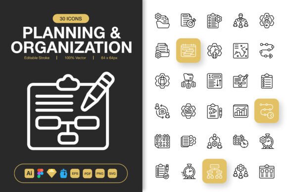 Planning and Organizing Icons for Graphics and Branding