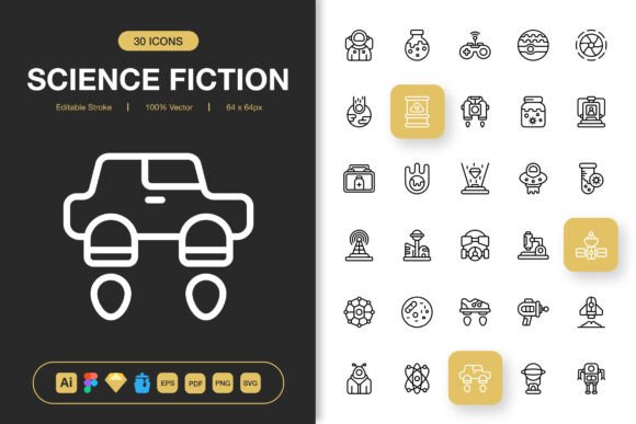 Science Fiction Icons: Graphics for Bold Branding
